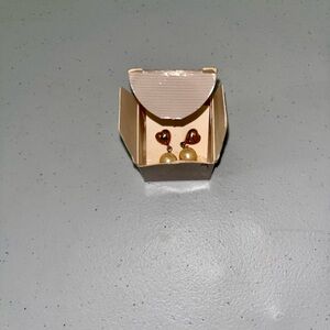 💙 NIB Avon Vintage Heart Shaped Beaded Earrings